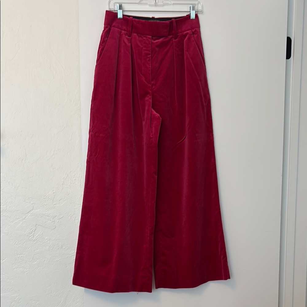 Banana Republic Cherry Velvet Trousers